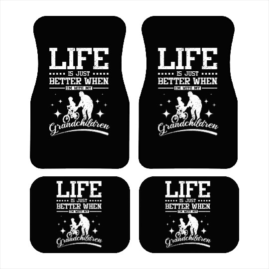 Life is better with your grandchildren Car Mats
