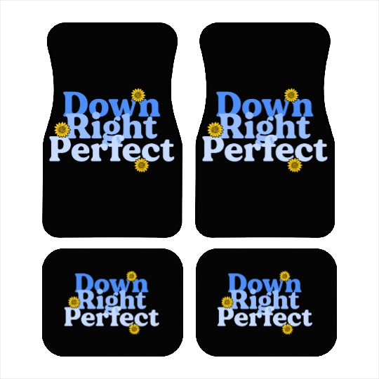 Down Right Perfect Sunflower World Down Syndrome Car Mats