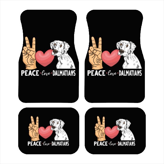 Cute Dalmatian Dog Lover Car Mats
