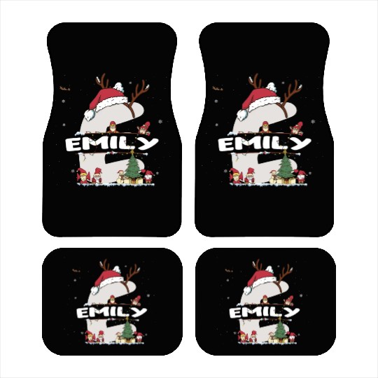 Emily Christmas - Emily Name funny Xmas Car Mats