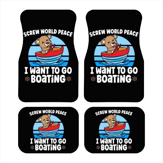 Sailing Sailboat Boating Kid Child Yacht Boat Car Mats