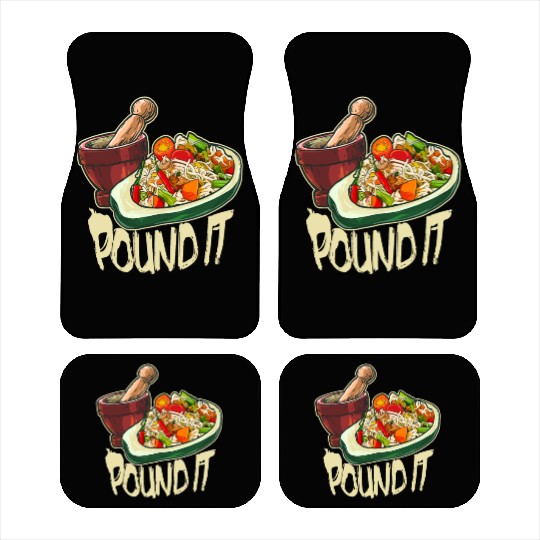 Pound It Green Spicy Thai Papaya Salad Car Mats
