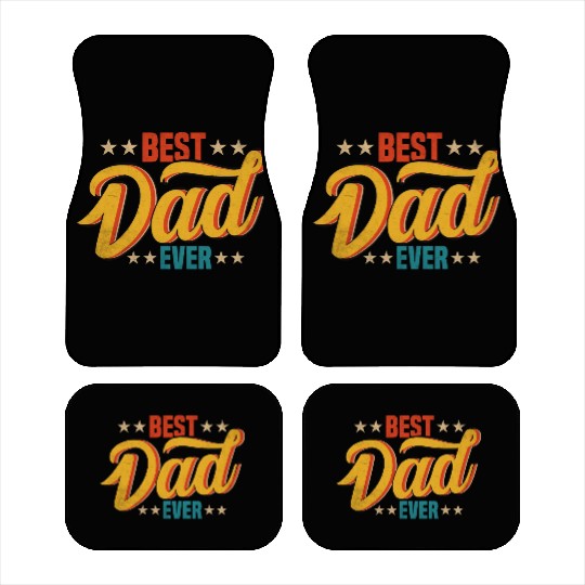 Best Dad Ever Vintage Design Car Mats