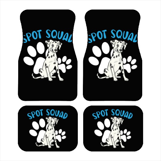 Spot Squad Paw Love Puppy Breeder Dalmatian Dog Car Mats