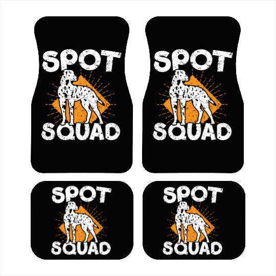 Spot Squad Paw Love Puppy Breeder Dalmatian Dog Car Mats