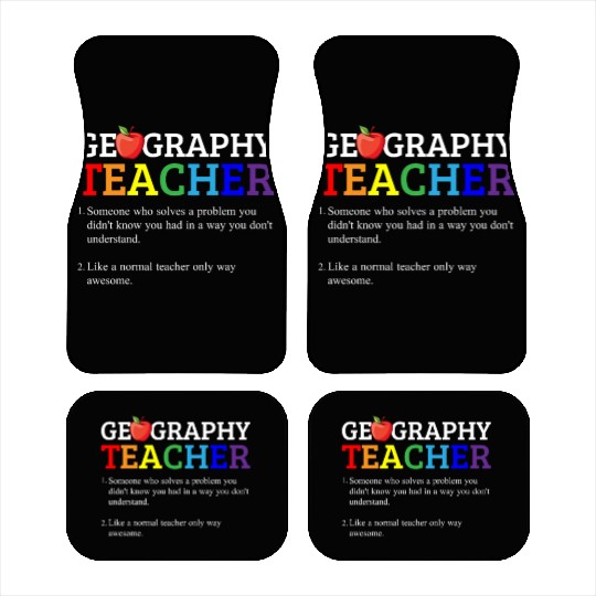 Geography teacher definition, Geography teacher Car Mats