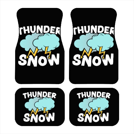 Thunder Snow Lover Ice Cold Snowy Winter Season Car Mats