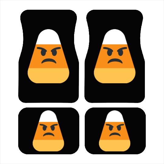 Angry Candy Corn Halloween Costume Car Mats