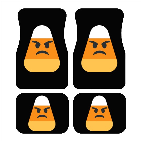 Angry Candy Corn Halloween Costume Car Mats