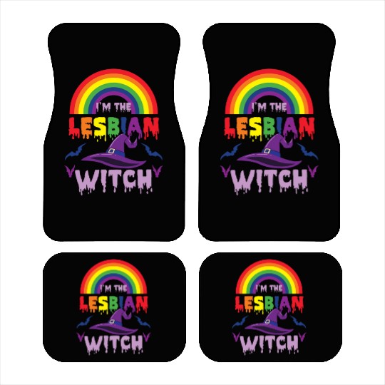 I m The Lesbian Witch For Halloween Car Mats