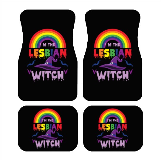 I m The Lesbian Witch For Halloween Car Mats