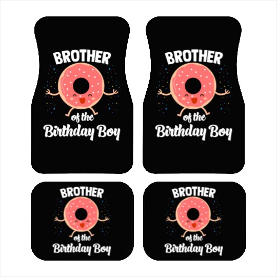 Brother of The Birthday Boy Donut Car Mats
