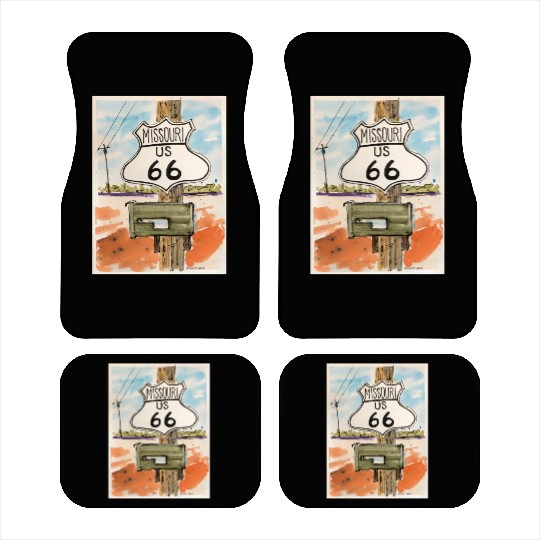 Missouri Route 66 Sign Car Mats
