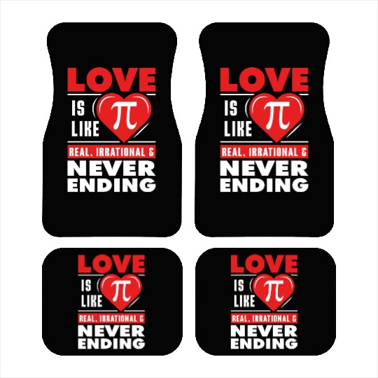 Funny Pi Day Math Teacher Geek Gift Car Mats