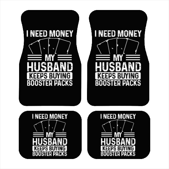 Trading Card Game Collector money Husband TCG Car Mats