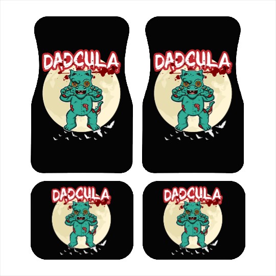 Dadcula Dracula Vampire Dad Funny Halloween Party Car Mats