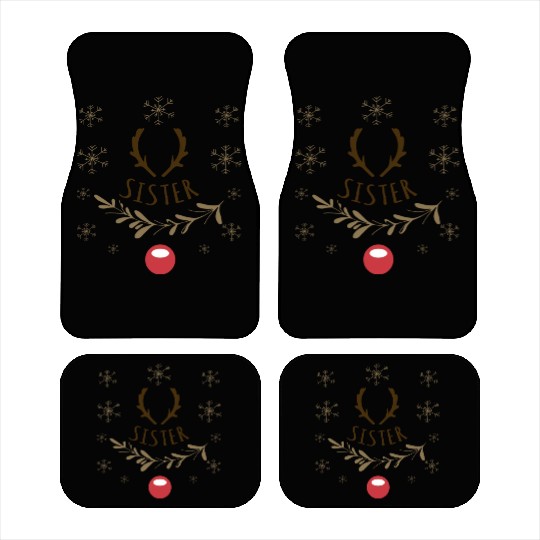 Sister Family Christmas Matching Car Mats