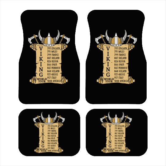 Viking World Tour For Vikings Lover Car Mats