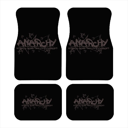 Anarchy Streetwear Style Urban Design Car Mats