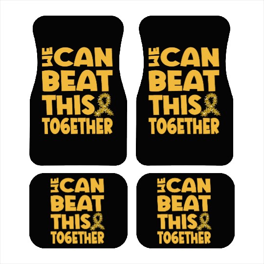 We Can Beat This Childhood Cancer Awareness Car Mats