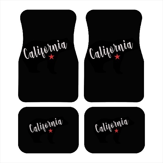 California Bear Flag Car Mats