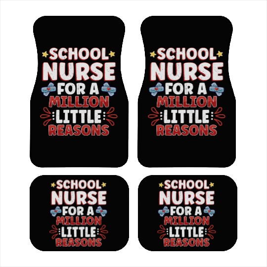School Nurse Nursing Clinic Medical Stuff School Car Mats