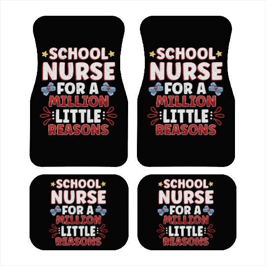 School Nurse Nursing Clinic Medical Stuff School Car Mats
