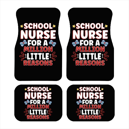 School Nurse Nursing Clinic Medical Stuff School Car Mats