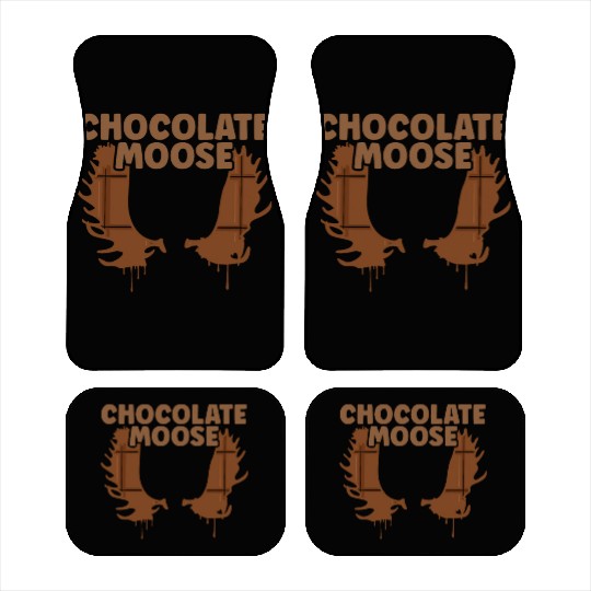 Chocolate Moose Wildlife Animal Alces Elk Deer Car Mats