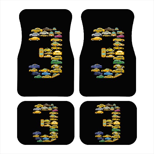 3rd Birthday Gift Taxi Car Boys Kids 3 Year Old Car Mats