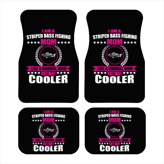 Striped Bass Fishing Mom Car Mats
