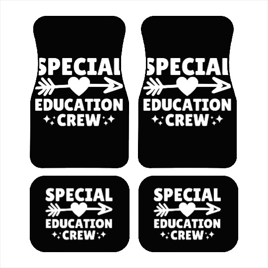 Special Education Crew Teacher Team Car Mats