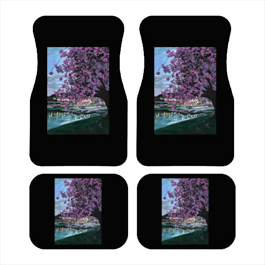Festplass Swans and Cherry Flowers week 17 Car Mats