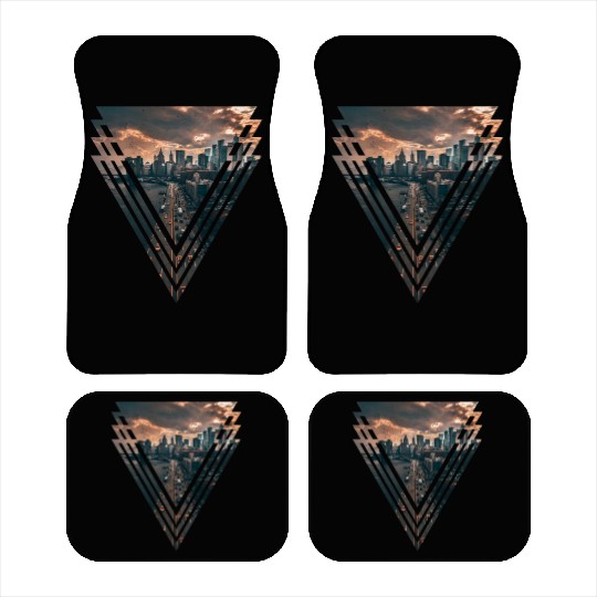 Manhattan in Triangle Car Mats