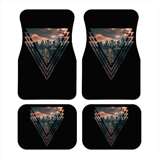 Manhattan in Triangle Car Mats