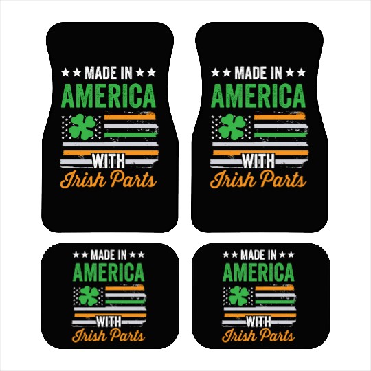 Made In America With Irish Parts Ireland Gaelic Car Mats