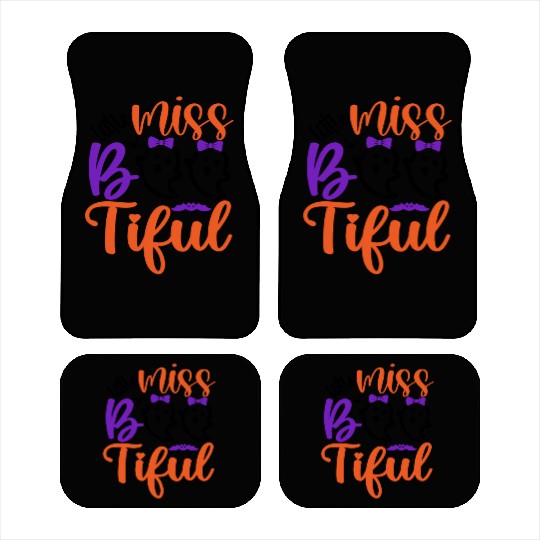 Miss BOO tiful Scary Halloween Ghost Design Girls Car Mats