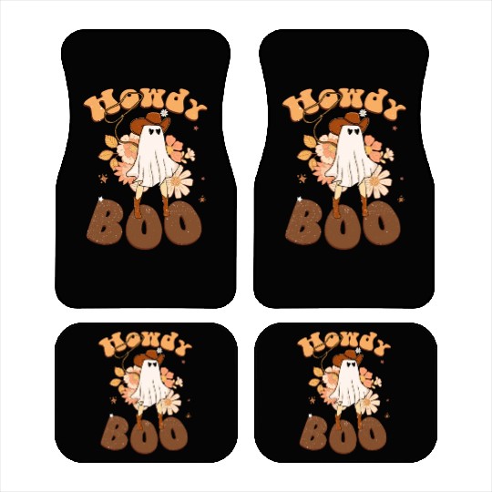 Howdy Boo Halloween Horror ,Halloween Car Mats