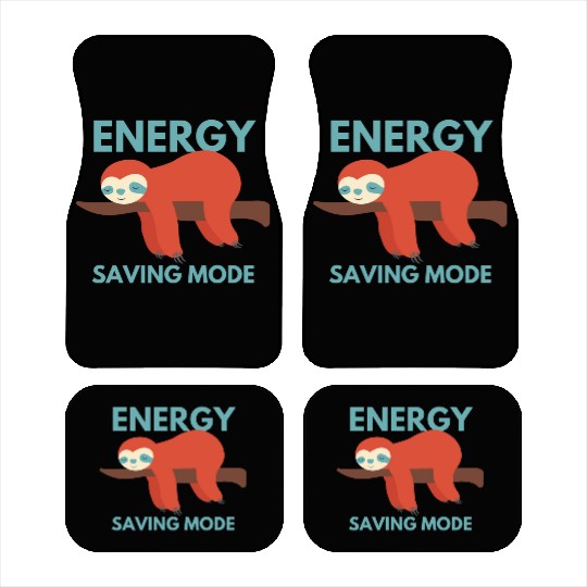 Energy saving mode cute animal sloth Car Mats