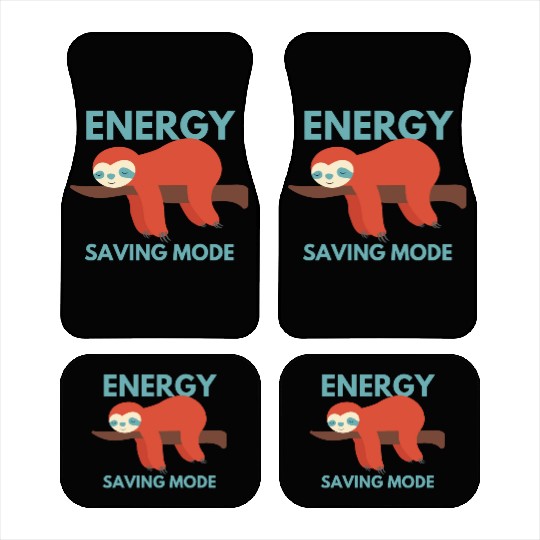 Energy saving mode cute animal sloth Car Mats