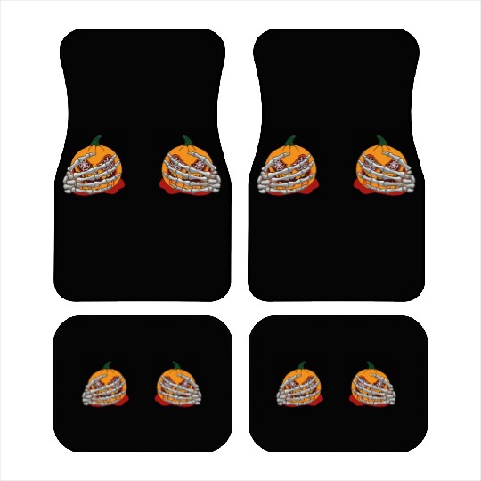 Halloween Pumpkin Boob Skeleton Hand Car Mats