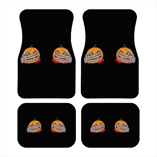 Halloween Pumpkin Boob Skeleton Hand Car Mats