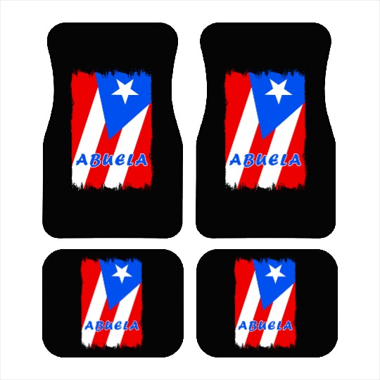 Puerto Rico grandmother flags design Car Mats