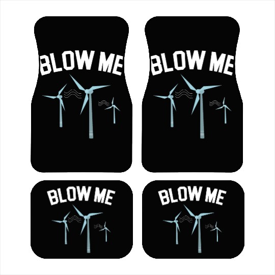 Blow Me Wind Renewable Energy Windtech Windmill Car Mats