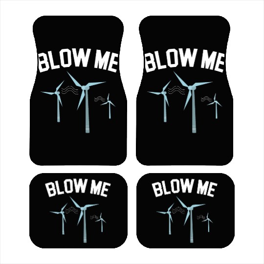 Blow Me Wind Renewable Energy Windtech Windmill Car Mats
