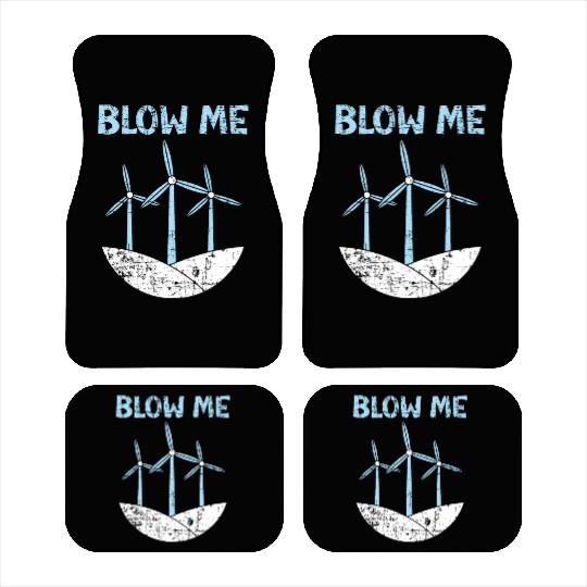 Blow Me Wind Renewable Energy Windtech Windmill Car Mats