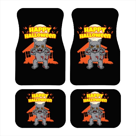 Happy Halloween Scary Funny Hallow's Eve Costume Car Mats