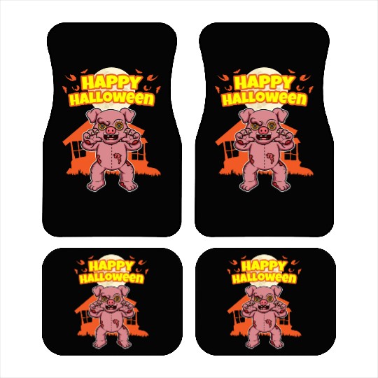 Happy Halloween Scary Funny Hallow's Eve Costume Car Mats