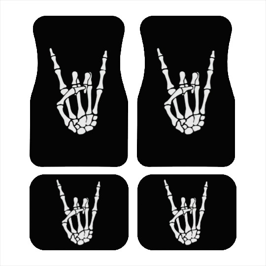 Happy Halloween Skeleton Hand FunnyTrick or treat Car Mats