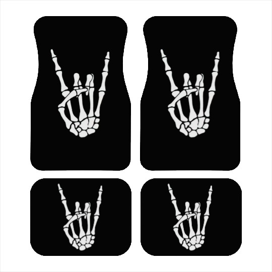 Happy Halloween Skeleton Hand FunnyTrick or treat Car Mats